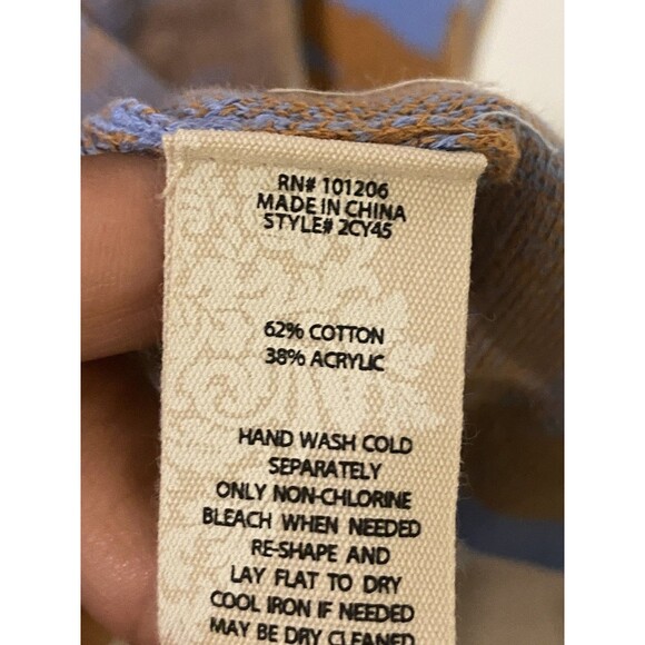 Soft Surroundings Open Front Cardigan Sz XL Blue Longline Royal Bay Cardi - Picture 5 of 7